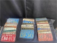 license plates 50 pc 1970s MO