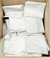Box of Twin Sheets & Pillowcases
