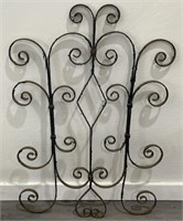 Wrought Iron Outdoor Wall Hanging