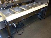 5 well Electric Steam Table
