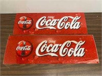 Coke Lighted Merch Logos 29.5" x 9.5" Lot 1