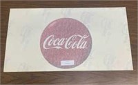 Two Coke Vinyl Logos 28" x 15"  Lot 19