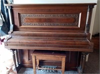 Antique Upright Piano - nice medium size