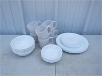 WHITE CORELLE DISHES