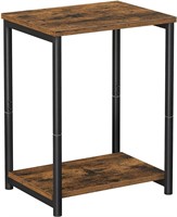 VASAGLE End Table, Side Table with Storage Shelf