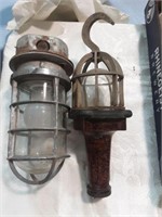 Pair of vintage hanging lights