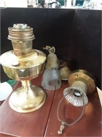 Brass oil lamp