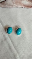 Silver and turquoise earrings