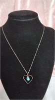 Silver and turquoise necklace