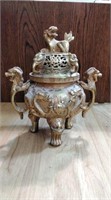 Brass Dragon incense burner