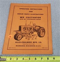 Allis Chalmers WD Cultivator Manual