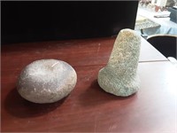 Pestle and hammer stone