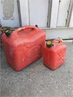 (2) GAS CANS 5 GAL AND 1 GAL