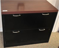 36" BLACK & CHERRY 2 DR. LATERAL FILE