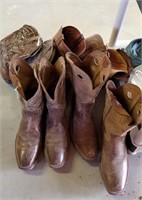 5 Pairs Of Men's Cowboy Boots
