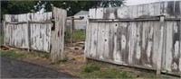 Natural Weathered Fence 60' Long 6' High w/2 Gates