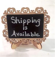 Shipping available.