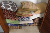 Lot of 14 Pillows & 1 Throw Blanket