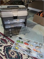 Very nice tackle box. All contents included.