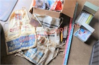Lot of Local Advertising Pieces-Aprons, Yard Stick