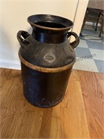 Update. Old heavy milk can.