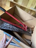 Box lot of saws- pick misc.