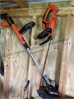 Black and decker items. 2 in total. Weed eater -