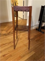 Very cute wooden accent table with detail. Approx