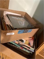 2 large boxes of assorted title LP records.