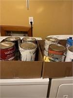2 boxes of paint and sealant items.