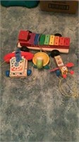 Wood And Plastic Pull Toys