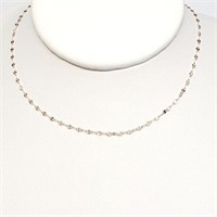 18K ROSE GOLD ROSE GOLD CHAIN  NECKLACE (~SIZE 0)