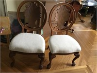 2 Oval Back Dining Chairs