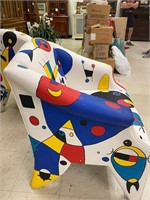 Modern art Painted Chair