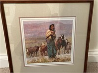 Howard Terpning framed and matted print