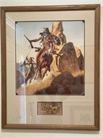 Framed and matted Frank McCarthy print