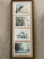 Framed and matted Sue Coleman prints