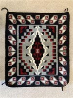 Genuine Navajo Indian miniature rug