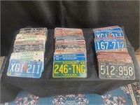 license plates 58pc 80s & 90s