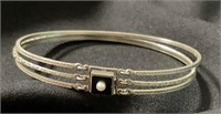 Sterling Silver 3-Bangle Bracelet