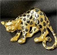 Birch Hill Leopard Pin with Glass Eyes