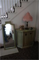 Cabinet, Mirror and Contents