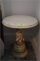 Figural Marble Top Table