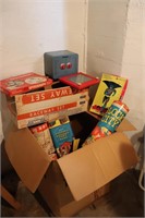 Vintage Box Full of Kids' Games