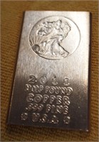 2011 Half Pound .999 Fine Copper Bar