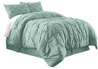 Chezmoi 3 pc. Comforter Set - Mint Green