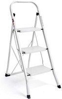 Delxo 3 Step Ladder, Folding Step Stool Ladder
