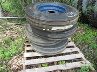 Lot of (4) 7.5-16 Tractor Tires