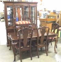 8 Pc Dining Room Suite; Table (2 leaves), China