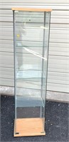 Ikea Curio Shelf w/3 Glass Shelves 64"Hx16"W